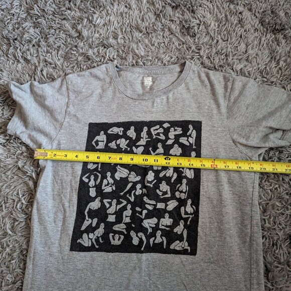 Graniph Womens Short Sleeve Graphic T-Shirt Gray - Picture 7 of 7